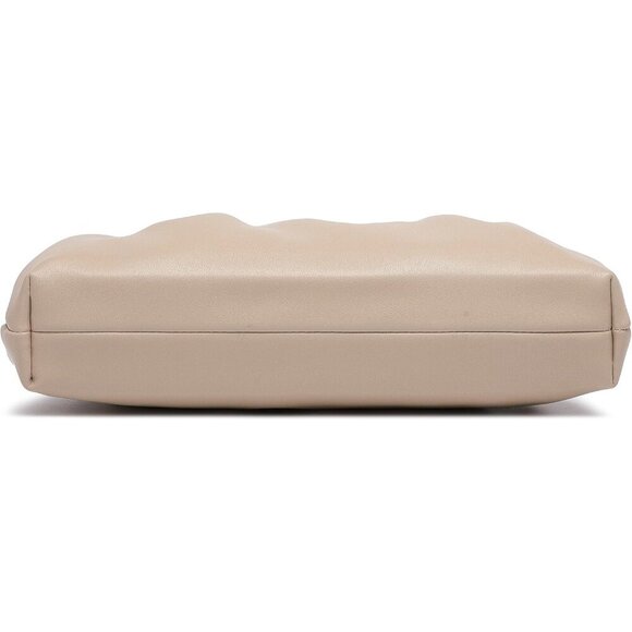 🆕Women Nude PU Leather Clutch Purse Elegant Formal Evening Bag Luxurious - Picture 5 of 8